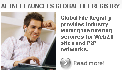 Global File Registry efficiently filters copyright material from web sites and P2P networks - Read more...